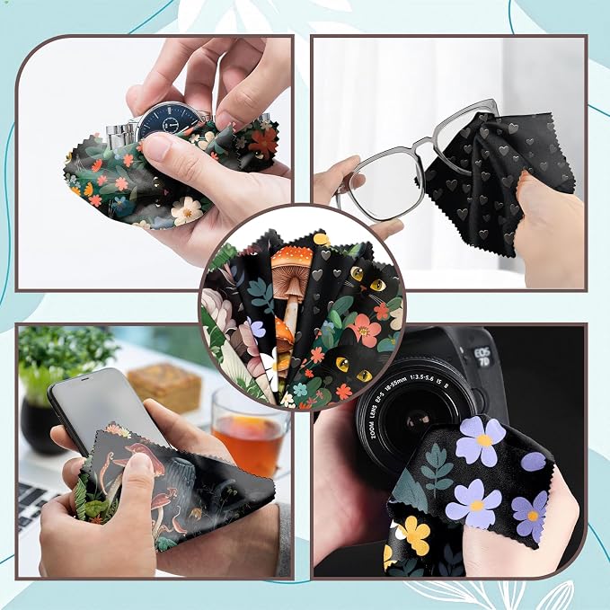 6 PCS Glasses Cleaning Cloth Eyeglass Lens Microfiber Cleaning Cloth Reusable - Image 4