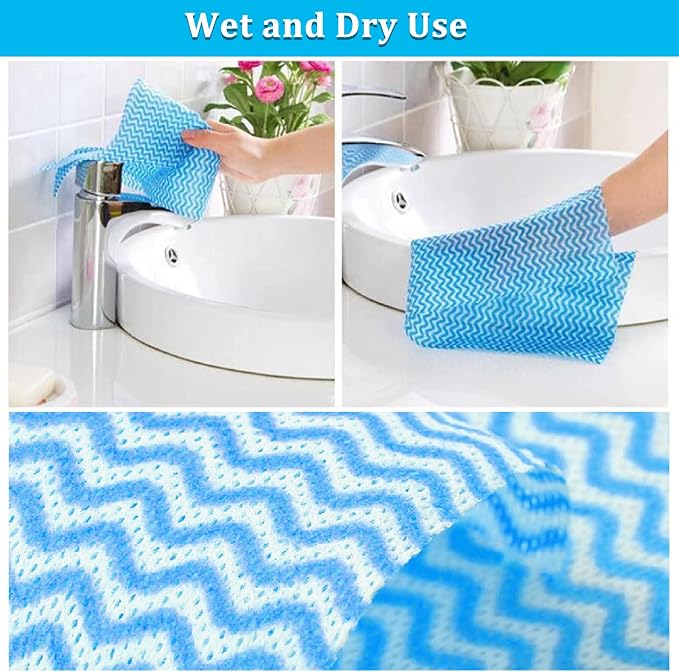 Disposable Dish Cloths Disposable Cleaning Towels 50 Pack Heavy Duty Reusable - Image 5