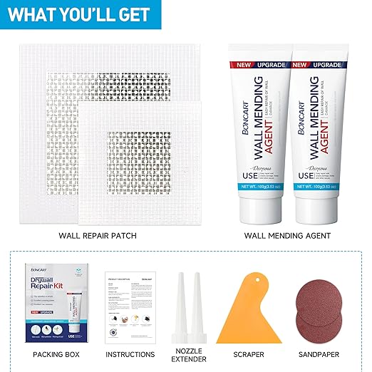 Spackle Wall Repair Kit, Drywall Repair Patch Kit, Wall Mending Agent Putty - Image 2