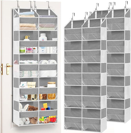2 Pack Over The Door Organizer 5 Tiers, Extra Large Behind Door Storage of 10 by Ofiray-home