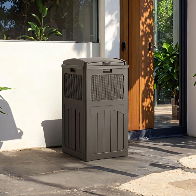 Devoko 33 Gallon Outdoor Trash Can, Hideaway Garbage Bins - Image 4