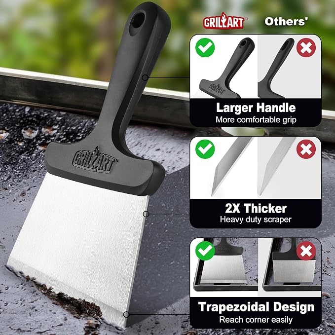 GRILLART Griddle Cleaning Kit for Blackstone, Flat Top Grill Cleaning Kit - Image 5