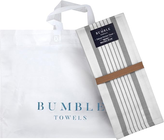 Premium Kitchen Towels | Large Cotton Dish Towels | Flat & Terry Highly - Image 5
