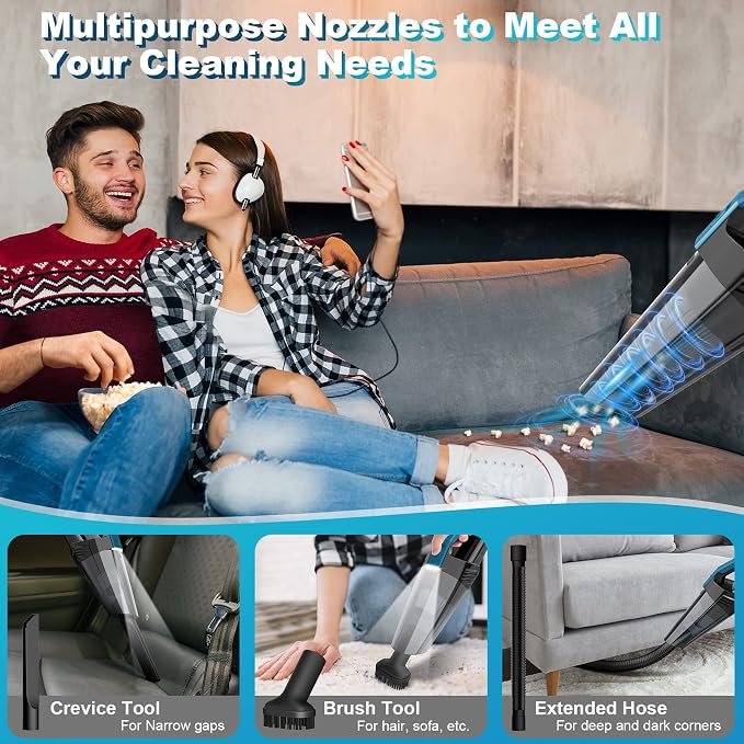 Cordless Car Vacuum Lightweight High Power Handheld Vacuum Cleaner - Image 3