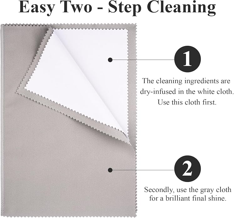 Silver Cleaning Kit with Ultra-Soft Brushes & Polish Cloths – Tarnish Removal - Image 2