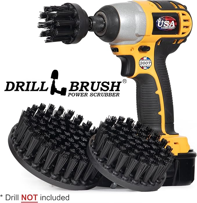 Ultra Stiff Drill Powered Cleaning Brush Set - Image 4