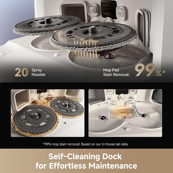 DREAME L40s Ultra Robot Vacuum and Mop, 000Pa Suction, Auto-Empty, Mop - Image 6