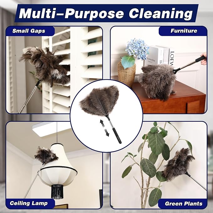 Soarer Extendable Ostrich Feather Duster - Image 6