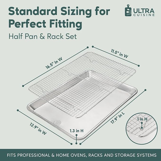 Ultra Cuisine Aluminum Baking Sheet - Image 2