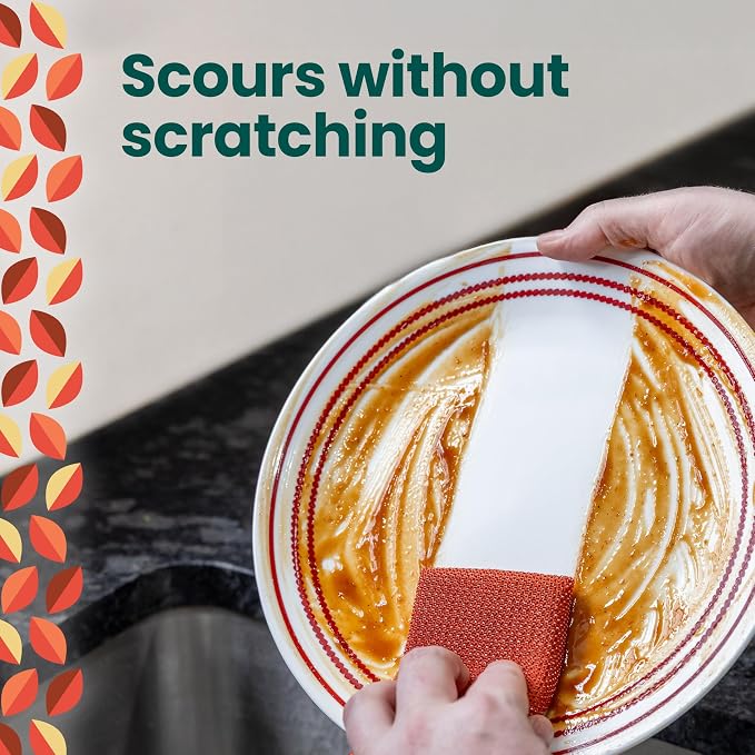 Scotch-Brite Harvest Dobie Scrubbing Pads, Non-Scratch Kitchen Sponge - Image 4