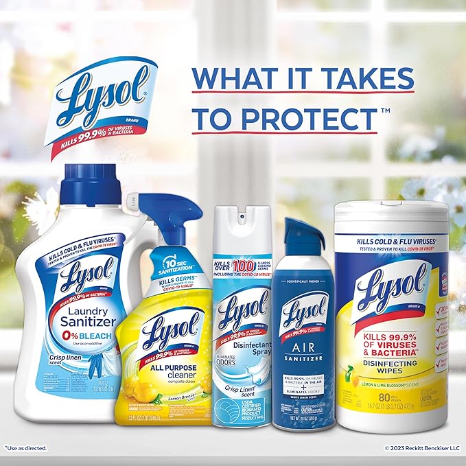 Lysol Cleaner Hydrogen Peroxide Multi-Purpose Cleaner Spray, 32 Fluid Ounce - Image 3