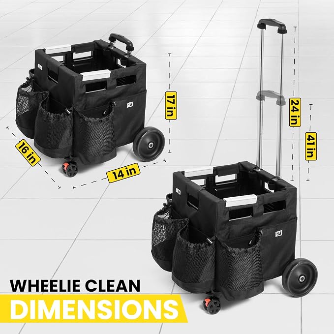 Wheelie Clean - Stair Climbing Cleaning Supplies Organizer & Caddy on Wheels - Image 3