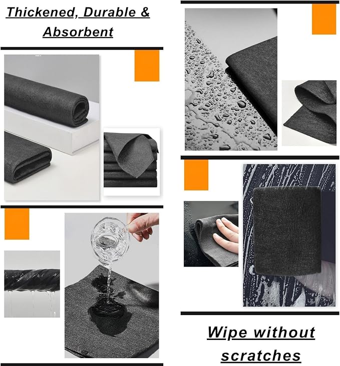 10PCS Thickened Magic Cleaning Cloth, Microfiber Cloth – Reusable, Lint Free - Image 4