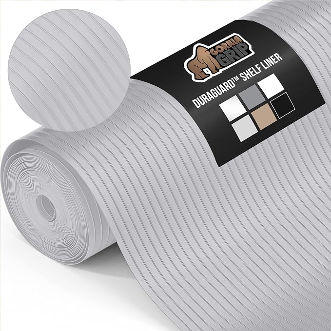 GORILLA GRIP DuraGuard Shelf Liner, 20x20 Non-Adhesive Cabinet Liners by GorillaGrip