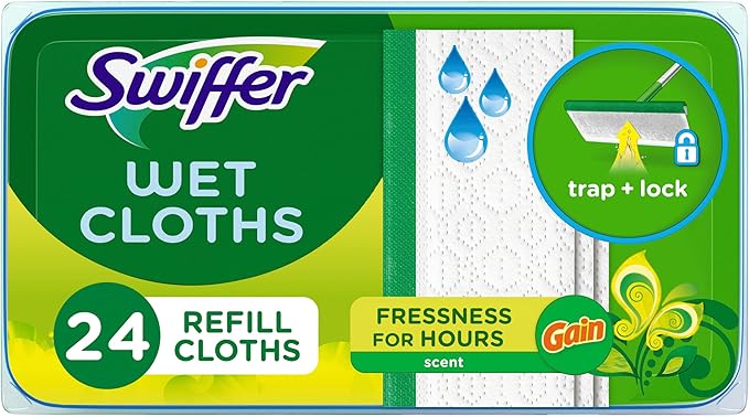 Swiffer Sweep + Mop, Wet Pads Refill, Floor Cleaner by Swiffer