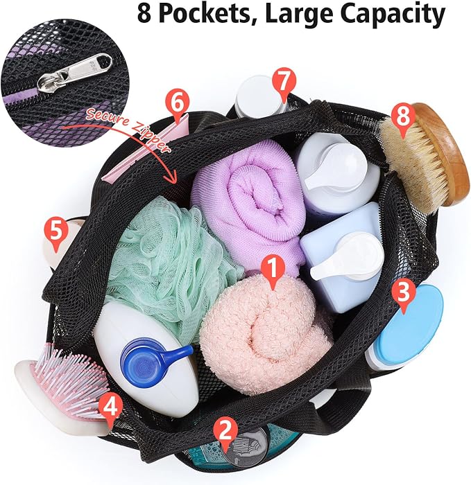 F-color Mesh Shower Caddy Portable - Image 5