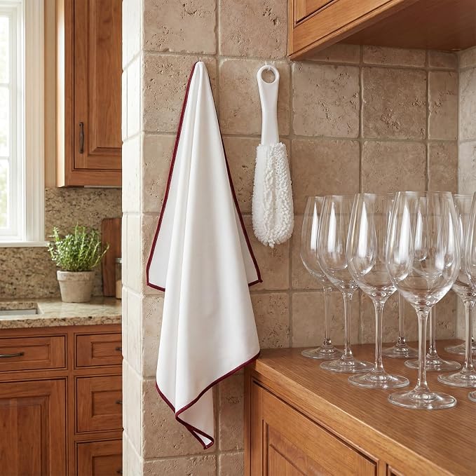 3 Pcs Wine Glass Cleaner Set Large Microfiber Polishing Cloths Wine Glass - Image 7