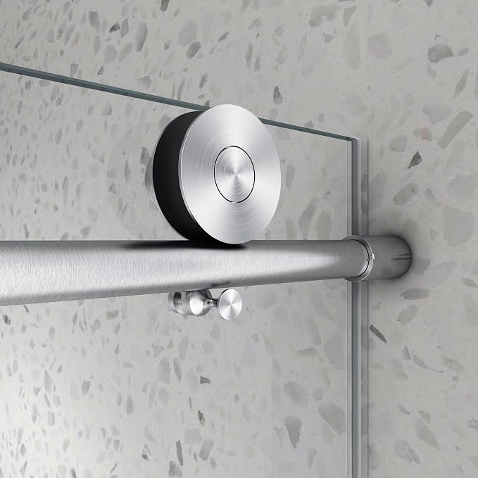 Favfurish 55"-60" W x 76" H Single Sliding Shower Door - Image 4