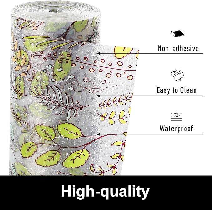 Cooyes Shelf Liners for Kitchen Cabinets, Refrigerator Liners Waterproof & - Image 7