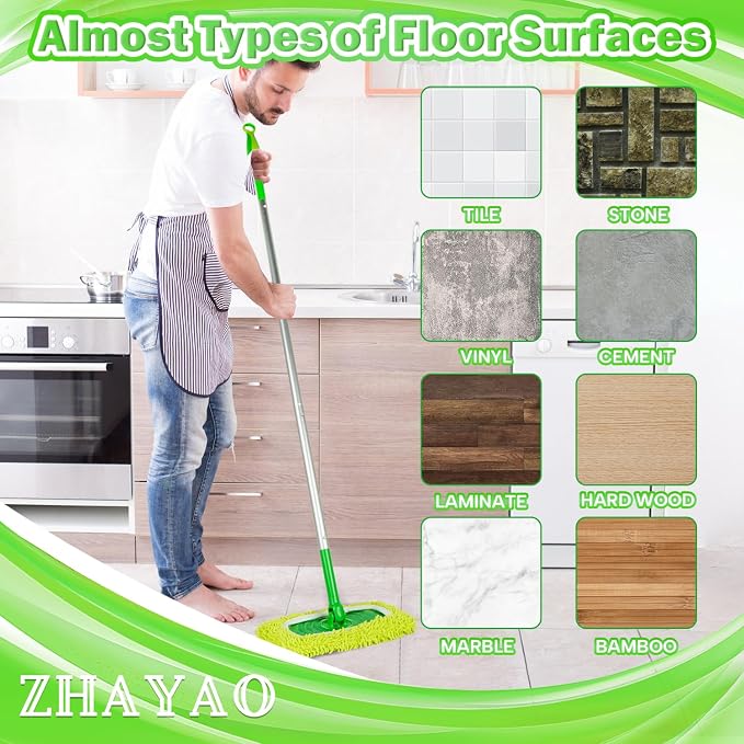 Reusable 100% Chenille Mop Pads Compatible - Image 6