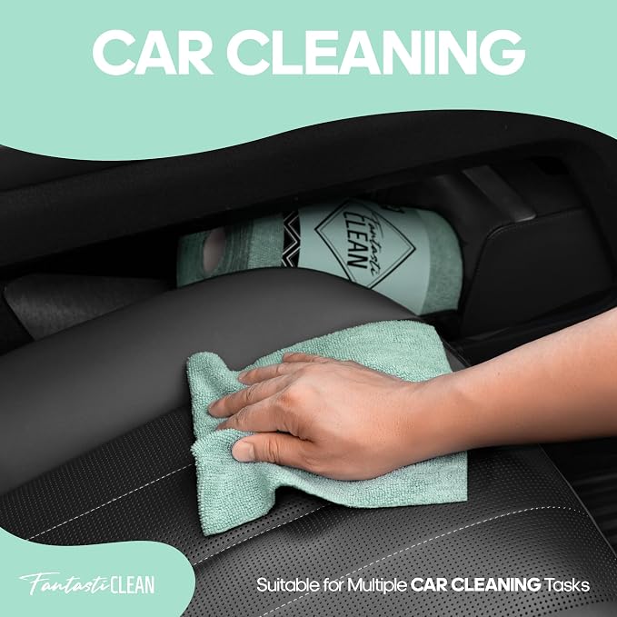 Fantasticlean Microfiber Cleaning Cloth Roll -60 Pack, Tear Away Paperless - Image 6