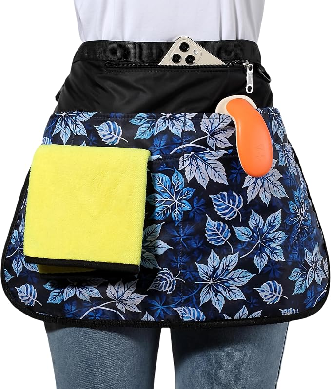 Waterproof Cleaning Apron with 7 Pockets, Cleaning Supplies by Bafelia