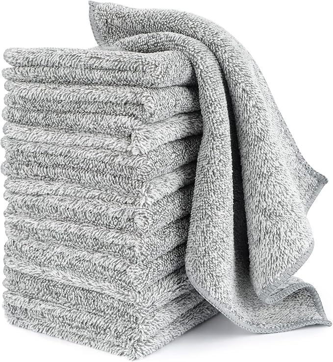 HAOBAOBEI Kitchen Cloth Dish Towels, Premium Dishcloths, Super Absorbent by FGSAEOR