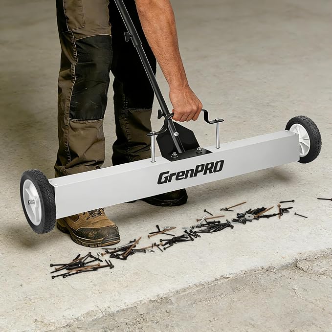 Magnetic Sweeper Rolling 36 Inch, 55-Pound Lawn Magnet - Image 8
