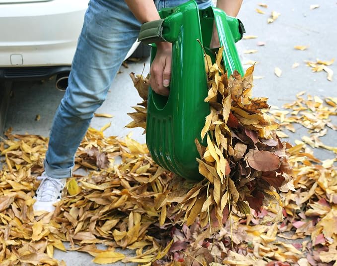 Gardzen Large Leaf Scoop Hand Rakes, Debris and Yard Waste Removal, Comes - Image 5
