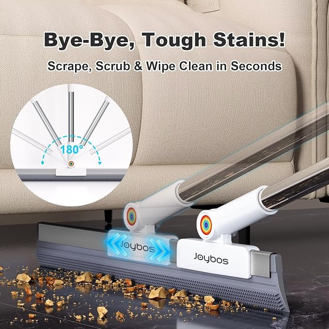 Squeegee Broom for Floor, 2-in-1 Magic Silicone Broom for Pet Hair, Tile and - Image 4