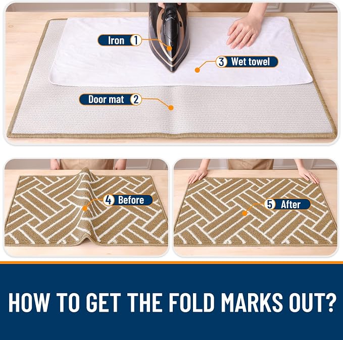 OLANLY Indoor Door Mat, 36x24 Inch, Dirt Resistant and Absorbent, Non-Slip - Image 7
