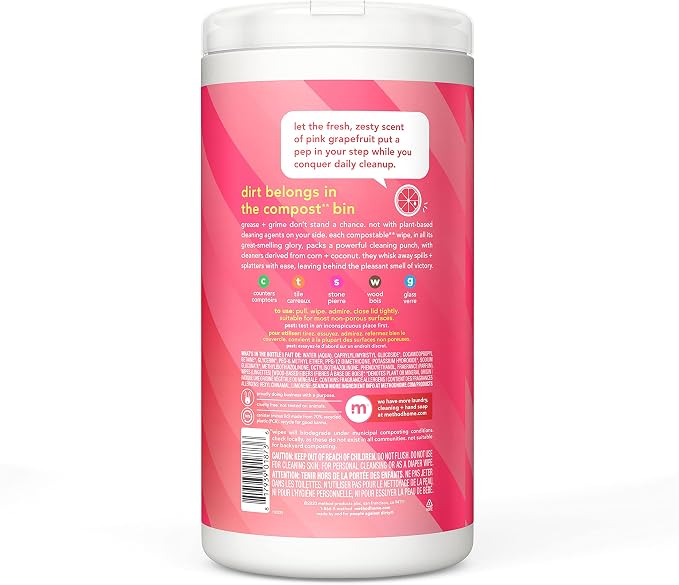 Method All-Purpose Cleaning Wipes, Compostable - Image 2