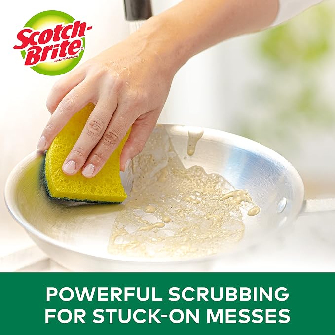 Scotch-Brite MMMHD3 Heavy Duty Scrub Sponge, 3 Per Pack - Image 4