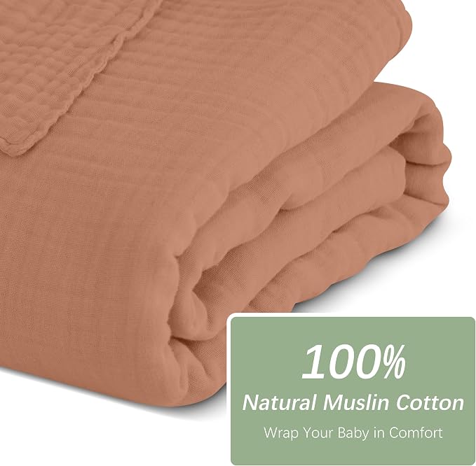 SWEET DOLPHIN Muslin Baby Bath Towels Blanket - Image 4