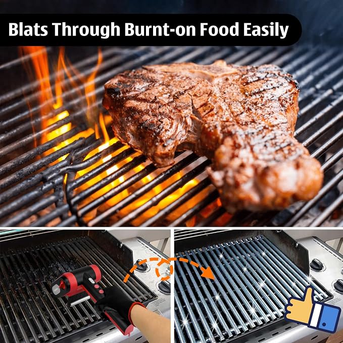 Electric Rechargeable Grill Brush, Grill Cleaner - Image 2