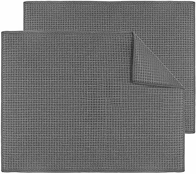 Topsky Microfiber Dish Drying Mat 2 Pack, 20 X 15 Inch Kitchen Counter Mats by HomeandKitchenNO1
