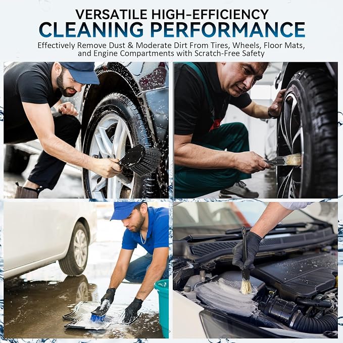 Tire Brushes for Cleaning Tires, Car Wheel Brushes for Cleaning Wheels - Image 3