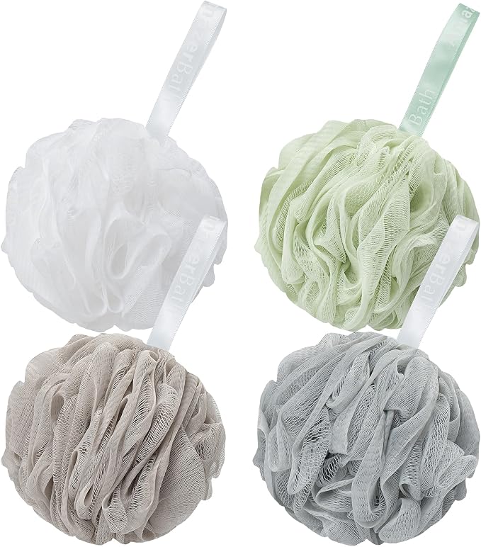 AmazerBath Loofah Sponge 60g/Piece, Exfoliating Bath Sponge Body Scrubber by AmazerBath