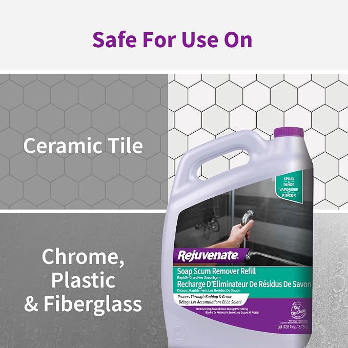 Rejuvenate Soap Scum Remover Refill Easily Dissolves Soap Scum Without Scrubbing - Image 8