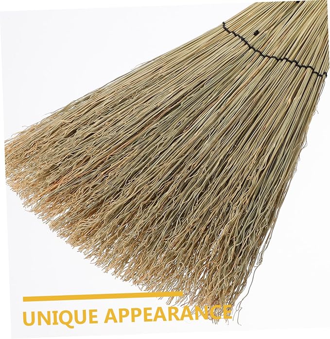Mini Woven Corn Broom with Short Handle Soft Brush - Image 8