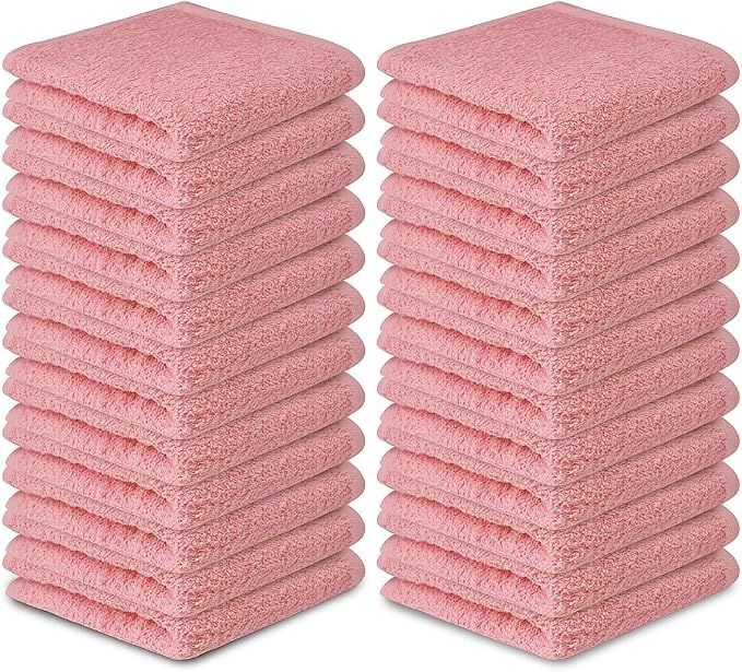 Softolle 100% Cotton Washcloths 24 Pack Soft, Highly Absorbent Washcloth - Image 6
