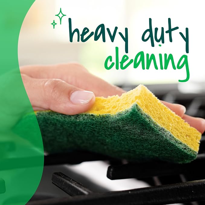 Scotch-Brite Heavy Duty Scrub Sponge, 12 Kitchen Sponges, Designed - Image 5
