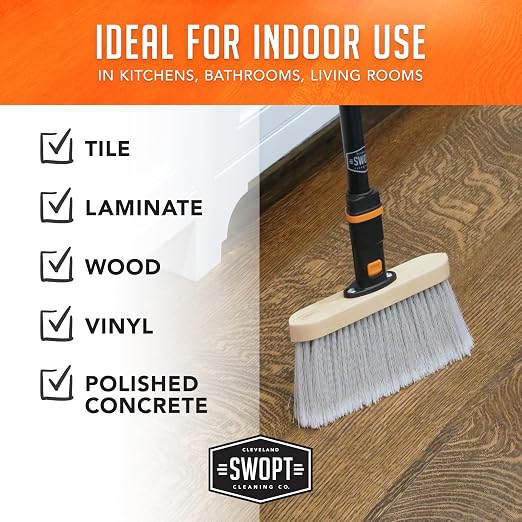 SWOPT Premium Smooth Surface Straight Broom Head — Cleaning Head Interchangeable - Image 9