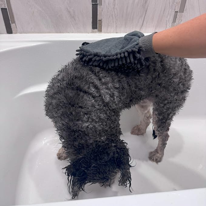 SPOT Clean Paws Chenille Microfiber Dog Towel Mitt - Image 5