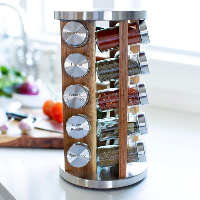 Orii 20 Jar Spice Rack with Spices Included - Image 2