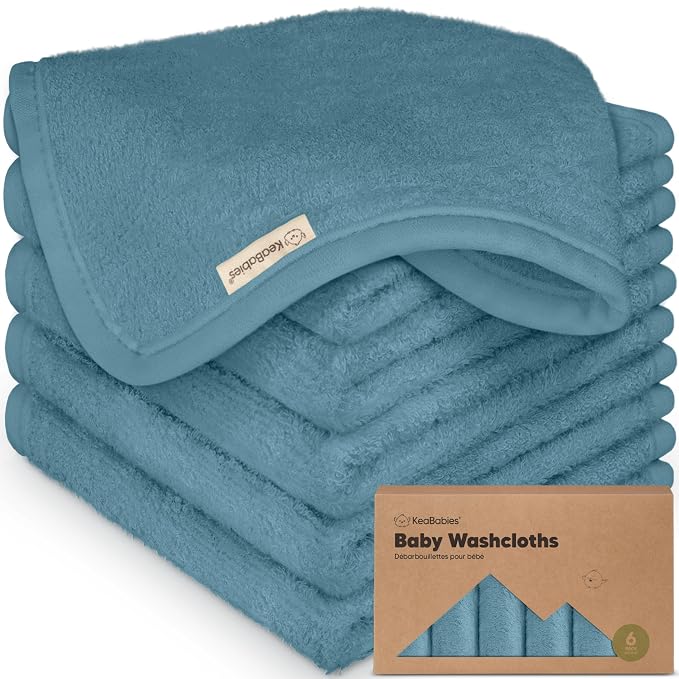 6-Pack Baby Washcloths by KeaBabies
