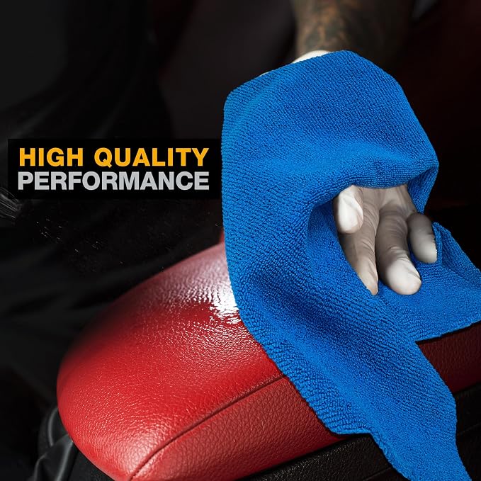 Eurow Ultrasonic Cut 300 GSM Microfiber Cleaning Towels, Streak-Free, Ultra - Image 4