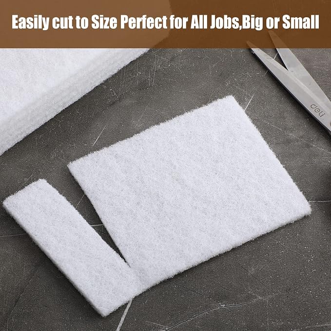 20 Pieces White Scrubbing Pad Non Scratch Scouring Pads Non Woven Scouring - Image 4