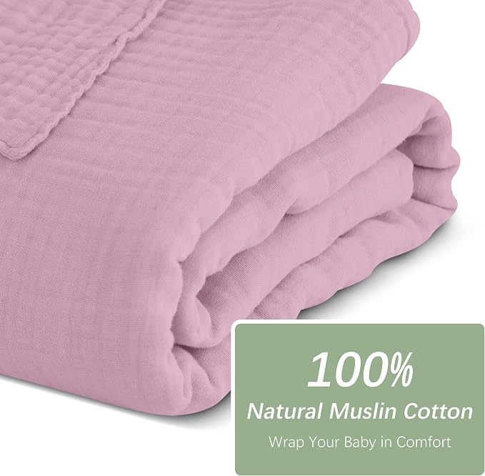 SWEET DOLPHIN Muslin Baby Bath Towels Blanket - Image 4