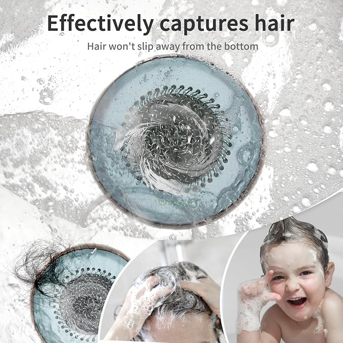 TRAPMATE Reversible Bathtub Drain Protector Hair Catcher/Easy Clean & Fast - Image 3